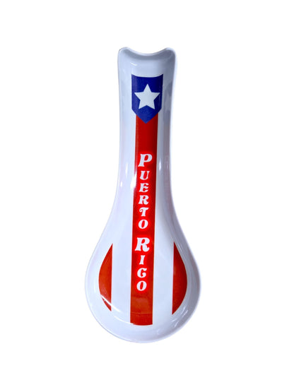 CUCHARA DE PUERTO RICO EN MELANIMA PARA REPOSAR UTENSILIOS DE COCINA / SPOON REST