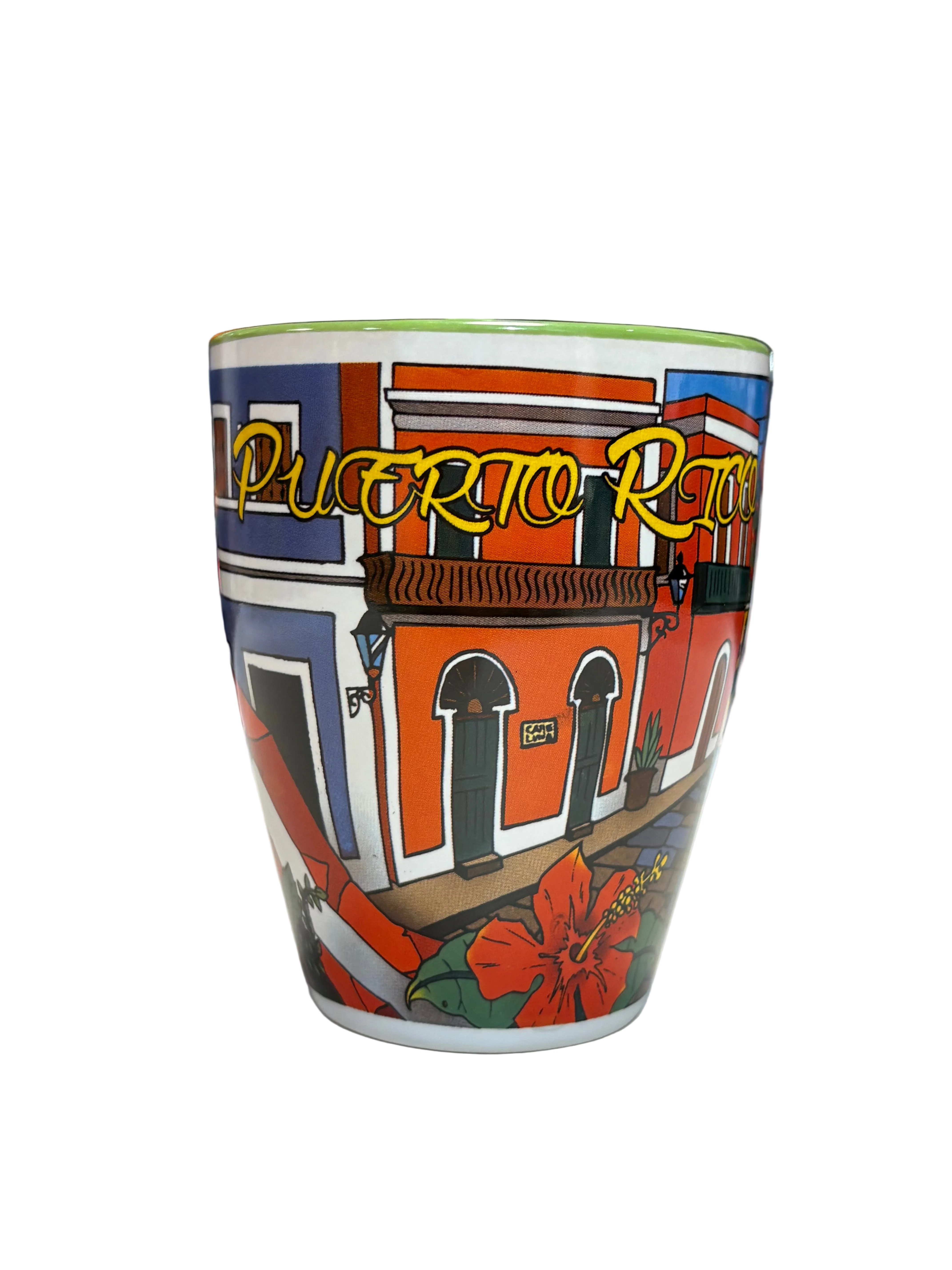 TAZA GRANDE CON CUCHARA VIEJO SAN JUAN