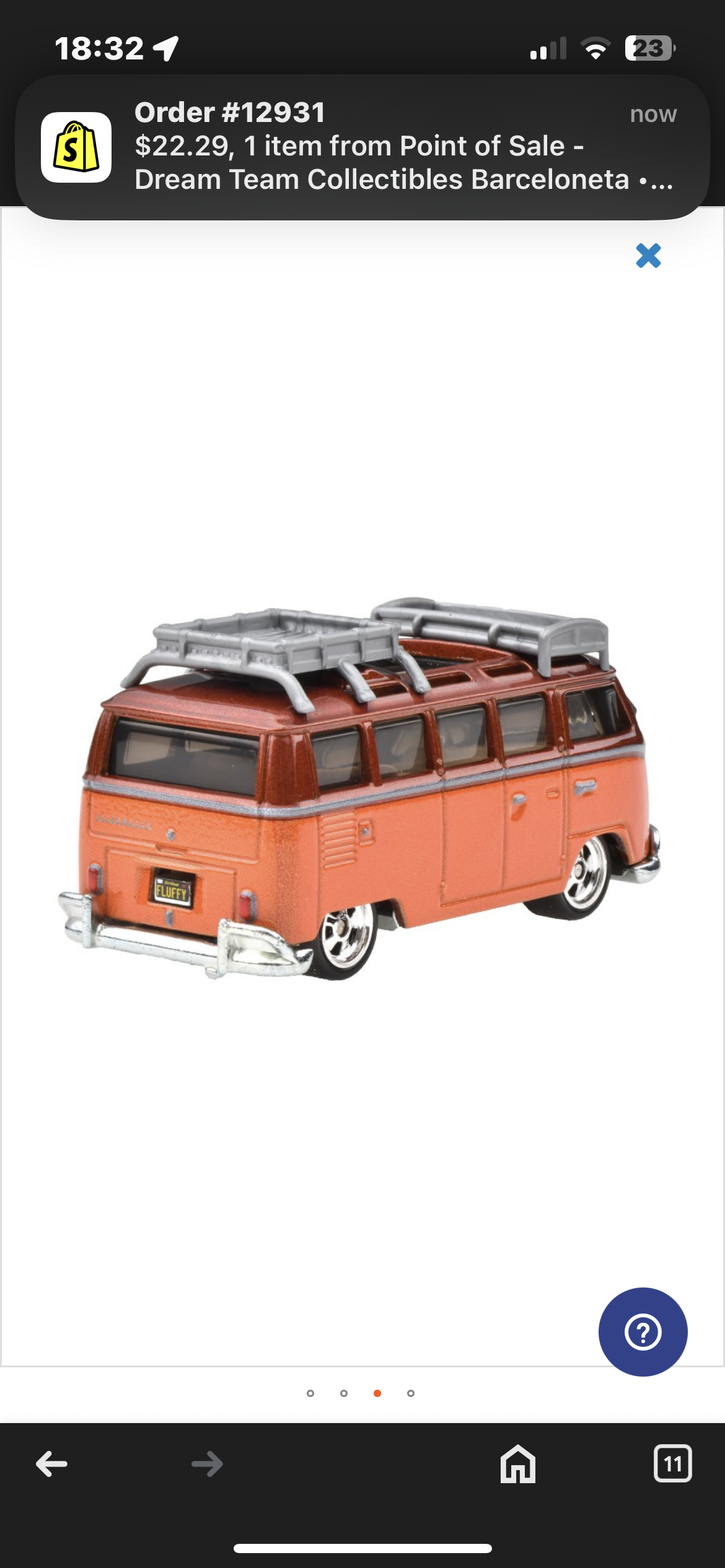 1/64 1967 VOLKSWAGEN SAMBA BUS BLVD - HOTWHEELS