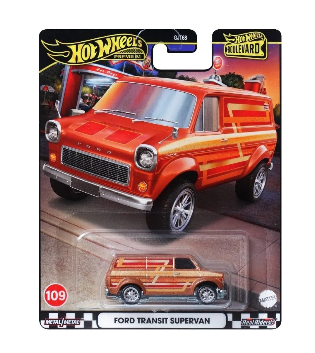 1/64 FORD TRANSIT SUPERVAN BLVD - HOTWHEELS