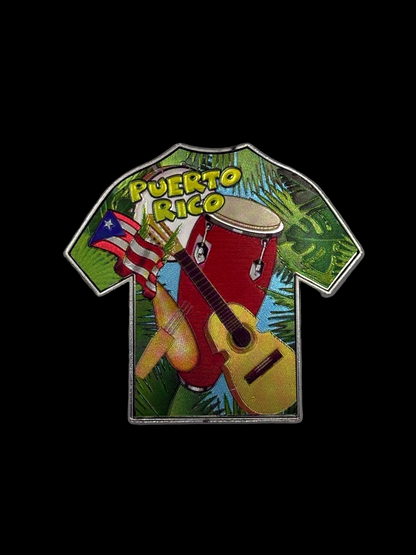 MAGNETO METÁLICO TSHIRT PUERTO RICO / PUERTO RICO TSHIRT METALLIC MAGNET