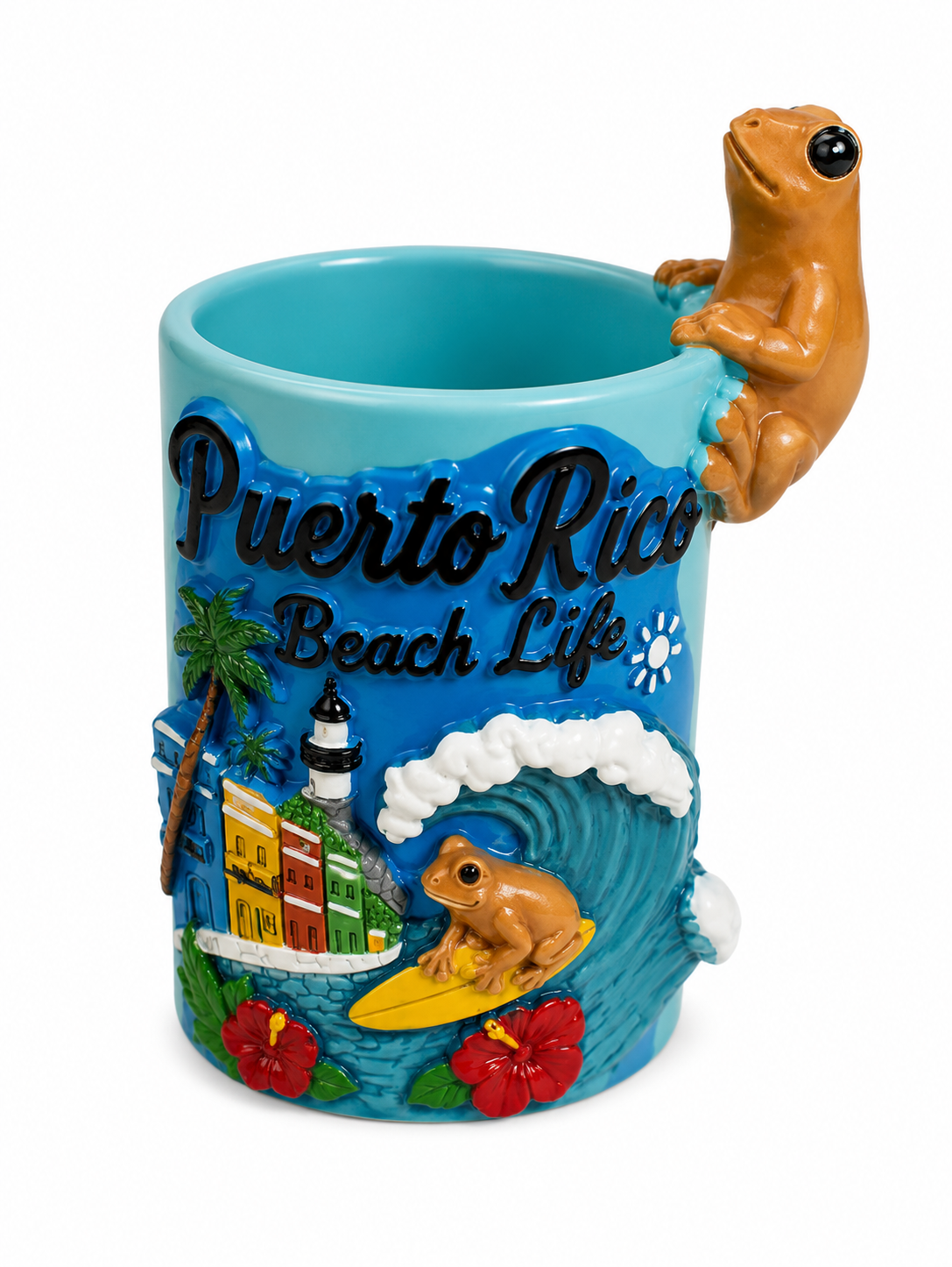 PUERTO RICO PENHOLDER COQUI SURFING