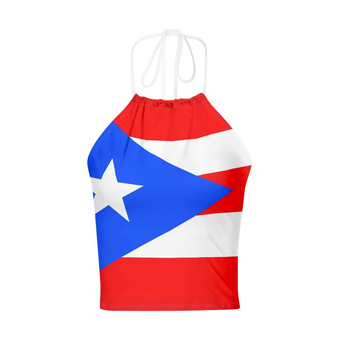 WOMEN’S HALTER TOP / BACKLESS WITH PUERTO RICO FLAG