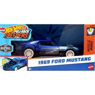1/43 1969 FORD MUSTANG HOT WHEELS PULL BACK.