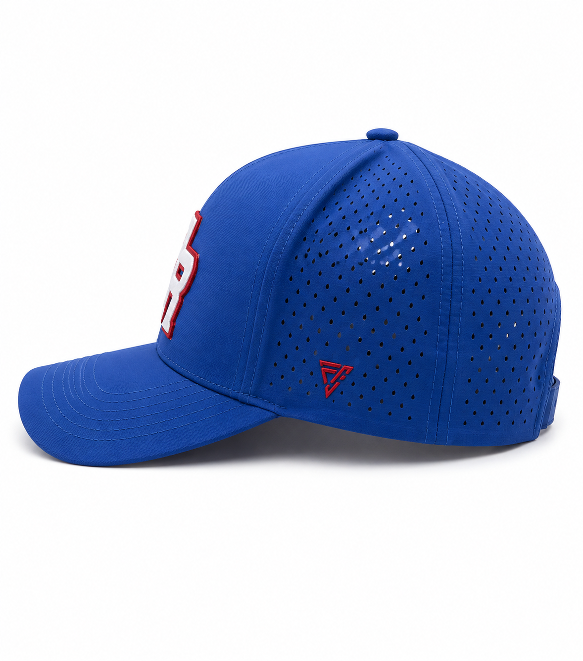 GORRA DE PUERTO RICO - AZUL   Y LETRAS BLANCAS  CON BORDE ROJO - PUERTO RICO CAP BLUE  WITH WHITE  LETTERS & RED OUTLINE LETTERS