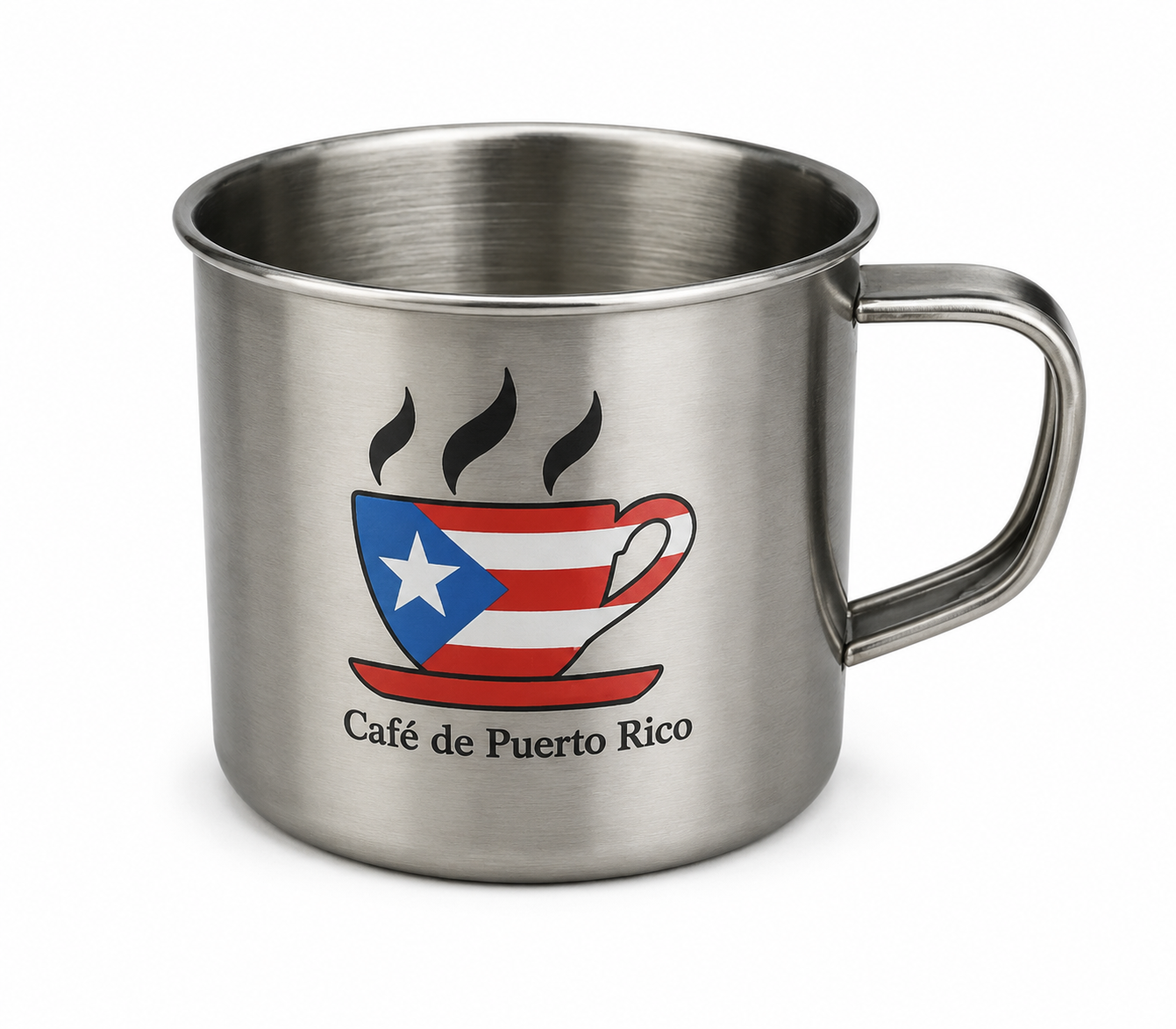 TAZA DE PUERTO RICO EN METAL