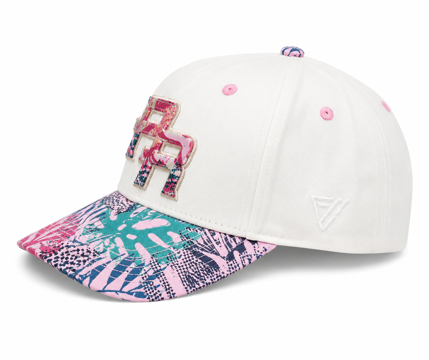 GORRA DE PR. CON LETRAS BORDADAS Y DISEÑO COLORIDO