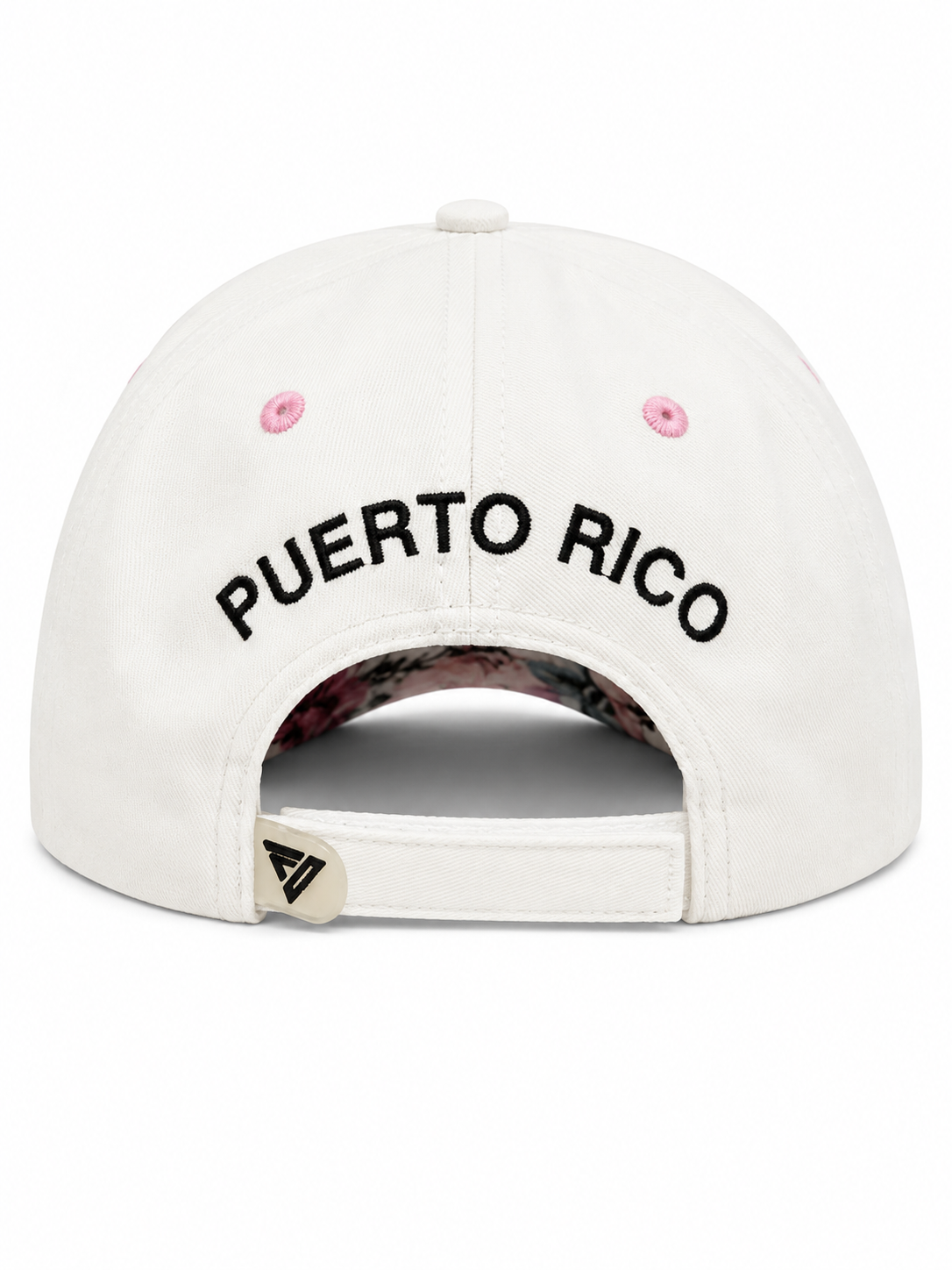 GORRA DE PR. CON LETRAS BORDADAS Y DISEÑO COLORIDO
