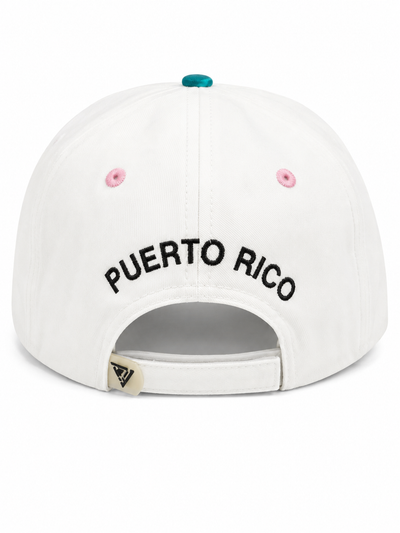 GORRA DE PR. CON LETRAS BORDADAS Y DISEÑO COLORIDO - STYLE A