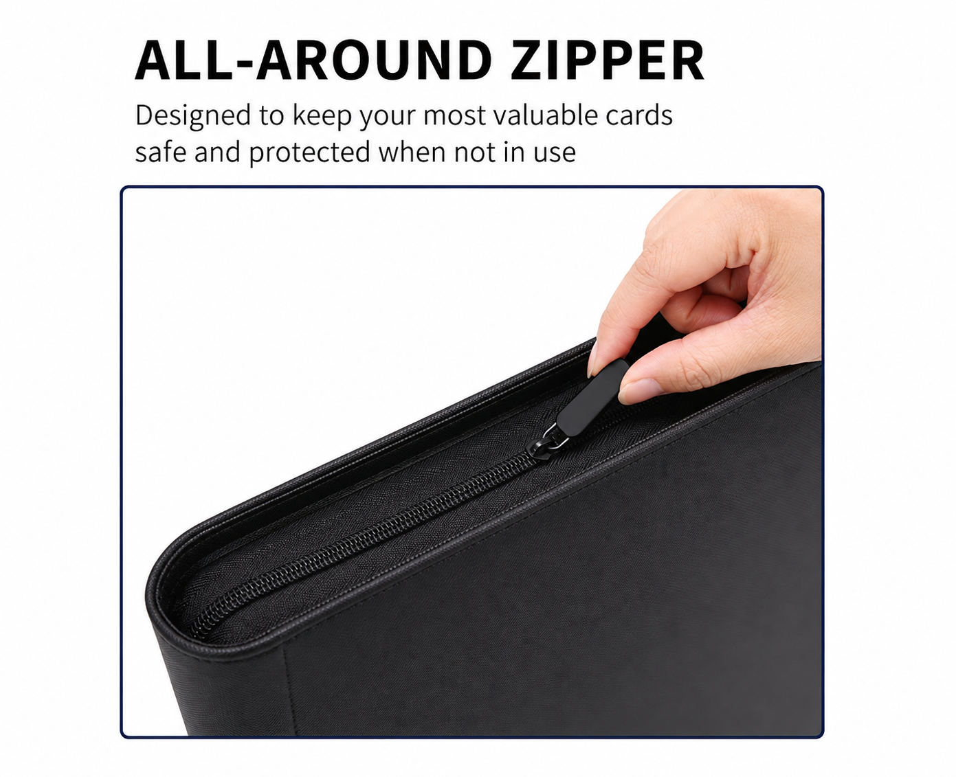 12 POCKET TOPLOADER BINDER - 20 PAGES, HOLDS 480 CARDS