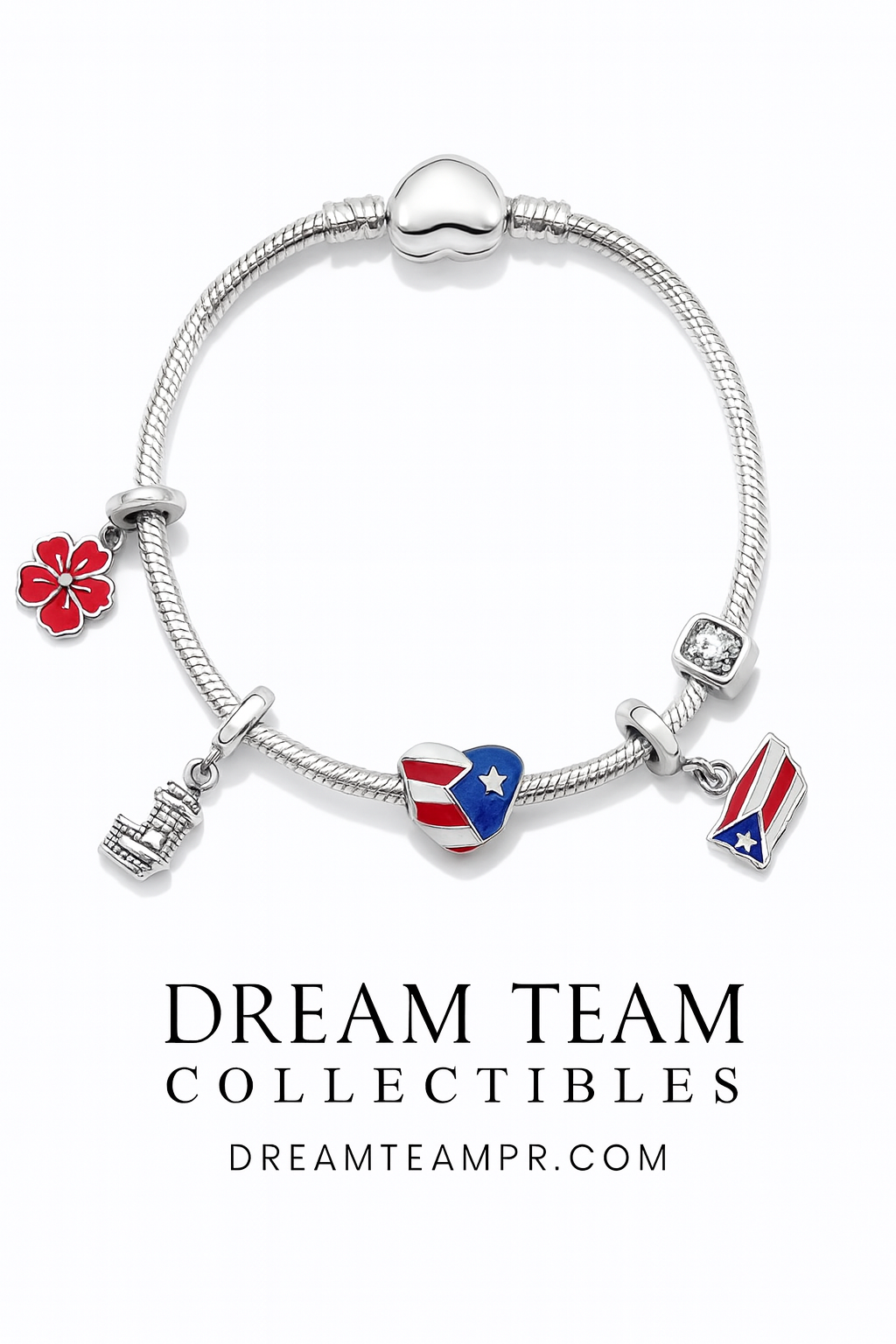 PUERTO RICO HERITAGE CHARM FOR BRACELET OR NECKLACE