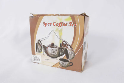 CERAMIC COFFE SET 9PCS