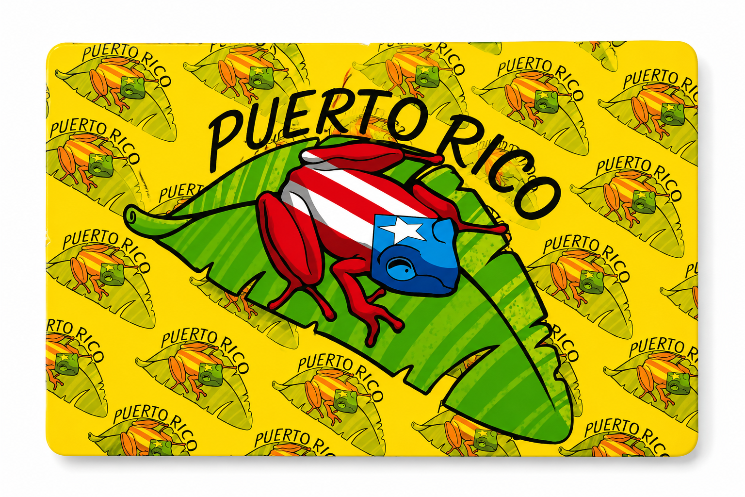 PLACE MAT PUERTO RICO COQUI HOJA - PLACE MAT DE PUERTO RICO
