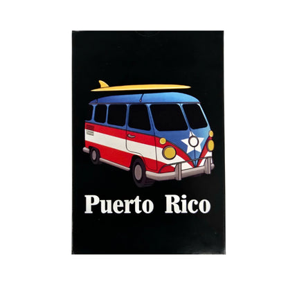 BRISCA CARD SET PUERTO RICO FLAG VOLKSWAGEN VAN DESIGN - CARTAS BRISCAS CON BANDERA DE PUERTO RICO EN VOLKSWAGEN