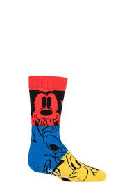 DISNEY MICKEY, DONALD DUCK & PLUTO PAIR OF SOX