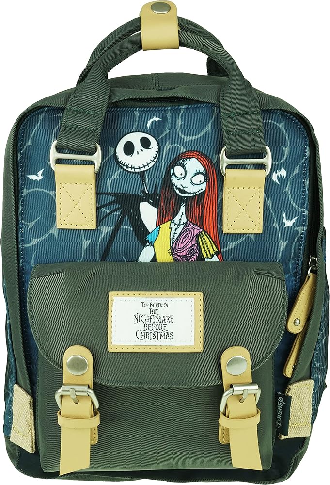 NIGHTMARE BEFORE CHRISTMAS BACKPACK - DELUXE NYLON 12 INCH.