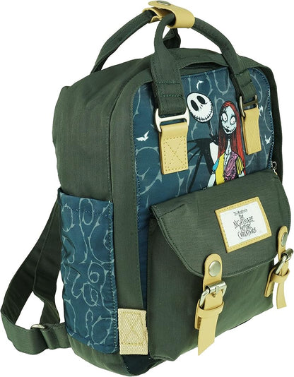 NIGHTMARE BEFORE CHRISTMAS BACKPACK - DELUXE NYLON 12 INCH.