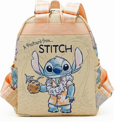 MOCHILA BULTOS STITCH 13” DELIXE NYLON DAYPACK MARRÓN