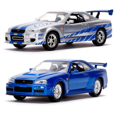 JUEGO DE 2 PIEZAS NISSAN SKYLINE GT-R (R34) DE BRIAN A ESCALA 1/32