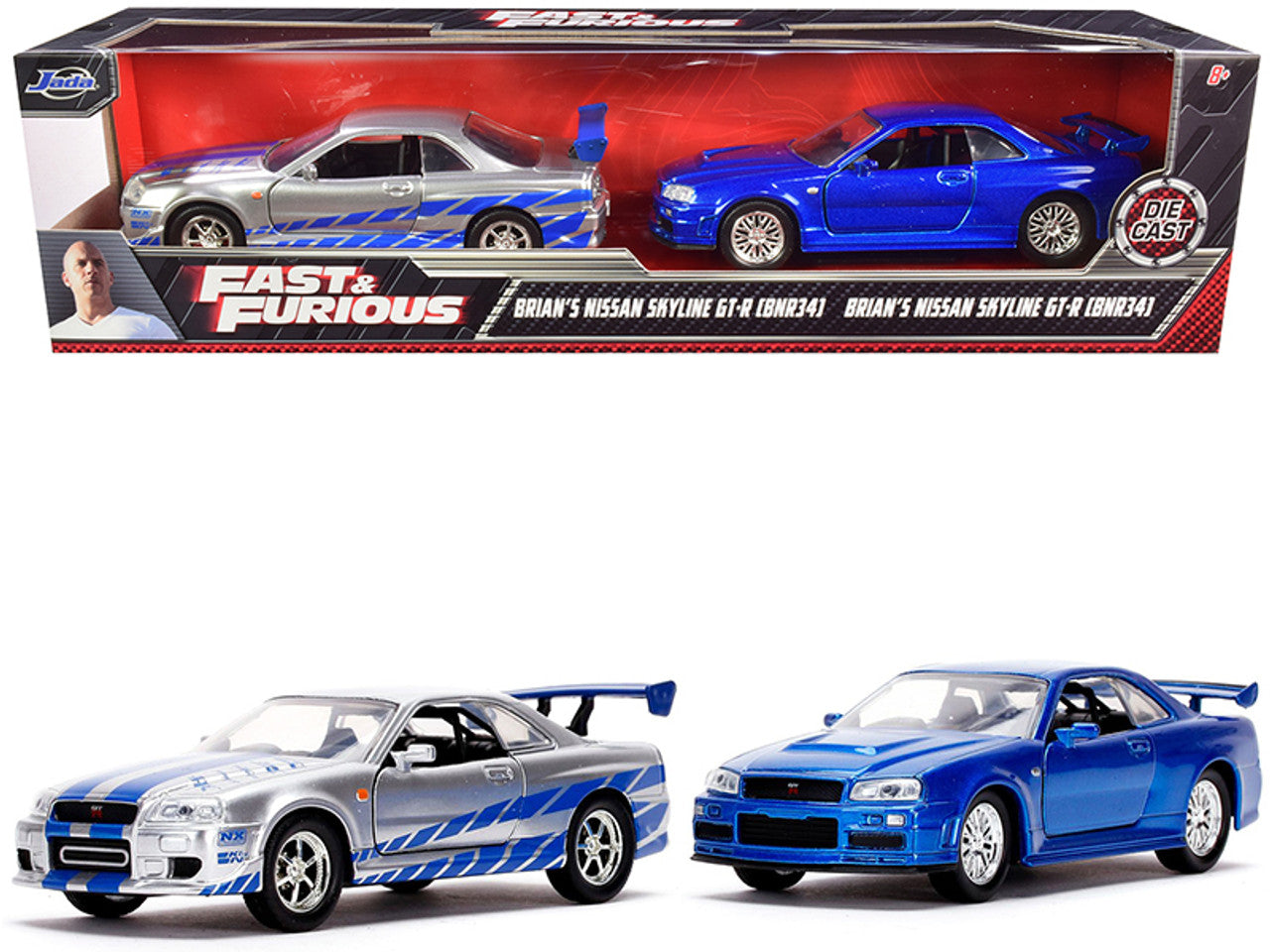 1/32 BRIAN’S NISSAN SKYLINE GT-R (R34) 2PCS SET