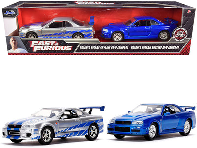 JUEGO DE 2 PIEZAS NISSAN SKYLINE GT-R (R34) DE BRIAN A ESCALA 1/32