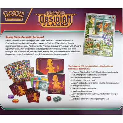 POKEMON - CAJA DE ENTRENADOR ÉLITE LLAMAS OBSIDIANA (ESCARLATA Y VIOLETA)