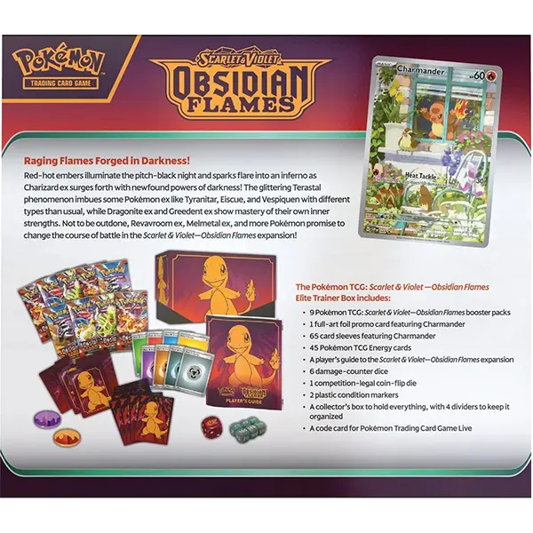 POKEMON - OBSIDIAN FLAMES ELITE TRAINER BOX (SCARLET & VIOLET)