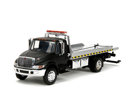 1/24 INTERNATIONAL TOW TRUCK DURASTAR 4400 FLAT BED - BLACK