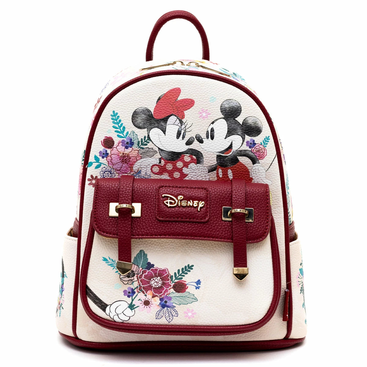 BULTO DISNEY MICKEY & MINNIE- 11" VEGAN
LEATHER MINI BACKPACK