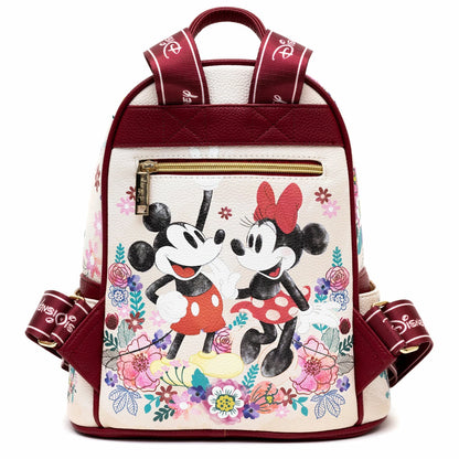 BULTO DISNEY MICKEY & MINNIE- 11" VEGAN
LEATHER MINI BACKPACK