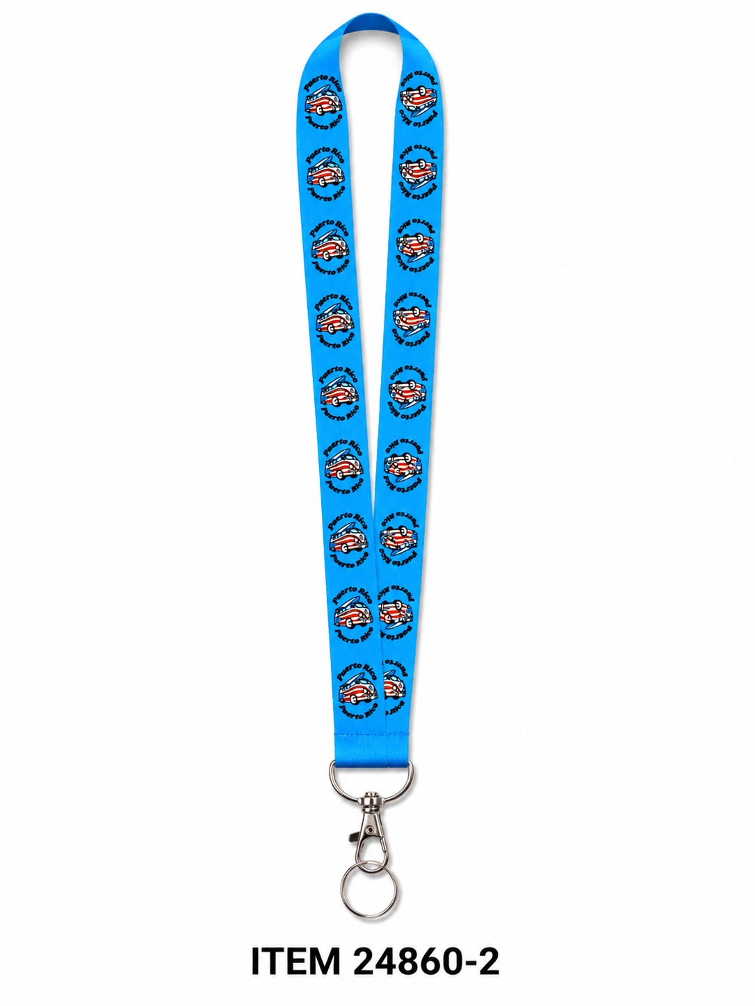 PUERTO RICO LANYARD KEYCHAIN 24858-9