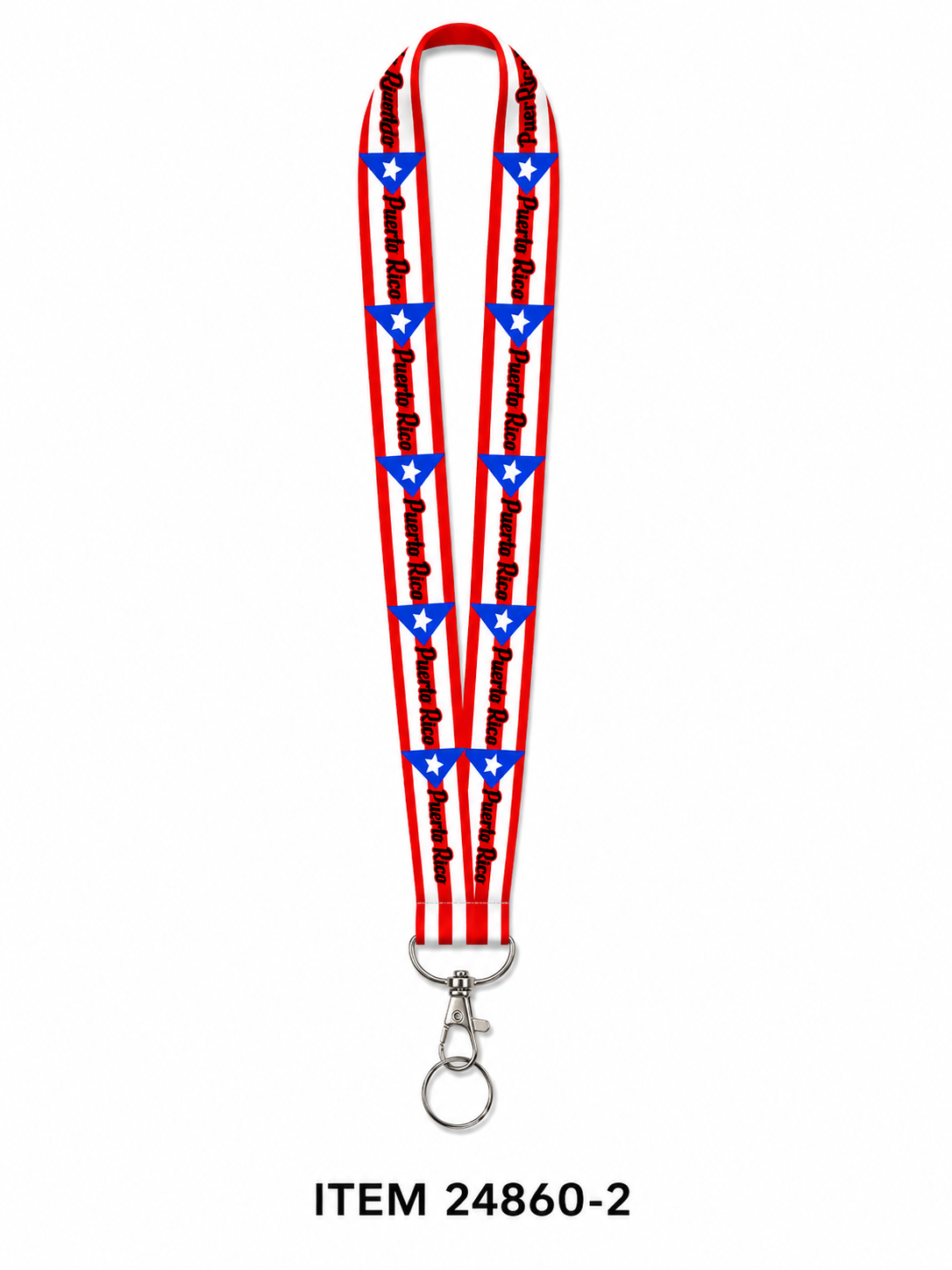 PUERTO RICO LANYARD KEYCHAIN 24860-2