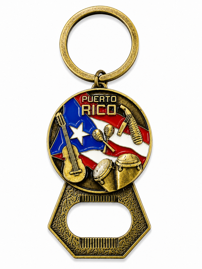 PUERTO RICO KEYCHAIN BOTTLE OPENER Q126-1