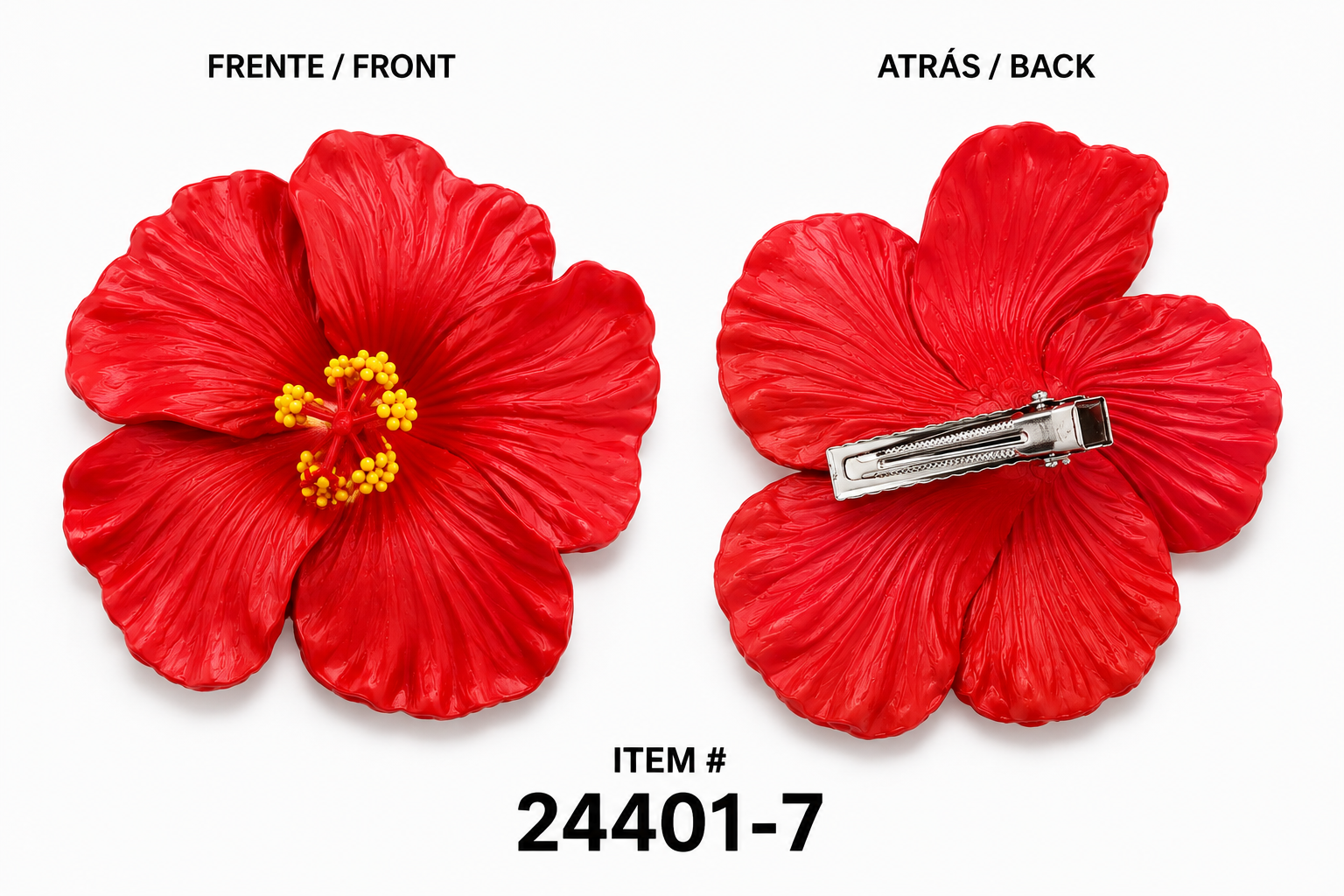 Puerto Rico Flor de Maga / Amapola Hair Clip – Accesorio para el Cabello 24401-7