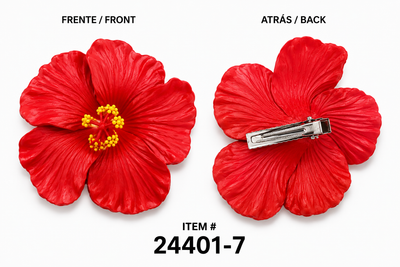 Puerto Rico Flor de Maga / Amapola Hair Clip – Accesorio para el Cabello 24401-7