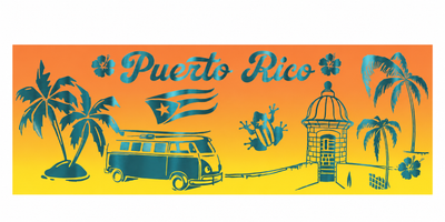 PUERTO RICO FROSTED GLASS MUG FCM09