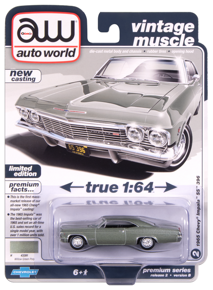 1/64 1965 CHEVY IMPALA SS 396 - AUTO WORLD