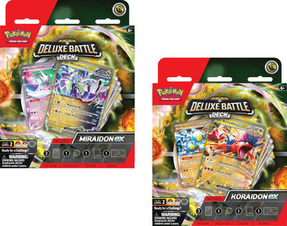 POKEMON - BARAJA DE BATALLA DELUXE MIRAIDON EX / KORAIDON EX