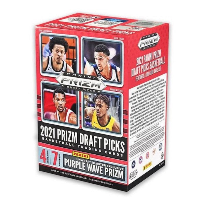 2021 PRIZM DRAFT PICKS PURPLE WAVE BASKETBALL 7 PACKS BLASTER BOX