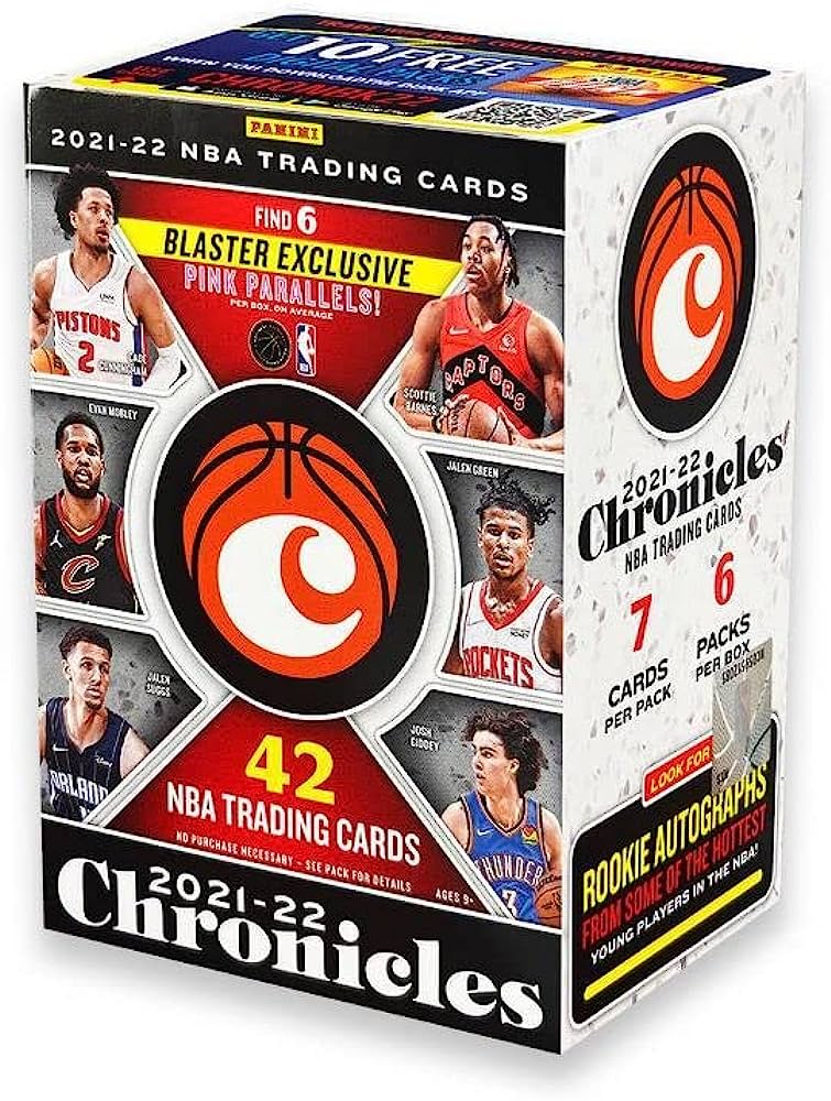 2021-22 PANINI CHRONICLES 6 PACKS BLASTER EXCLUSIVE BOX