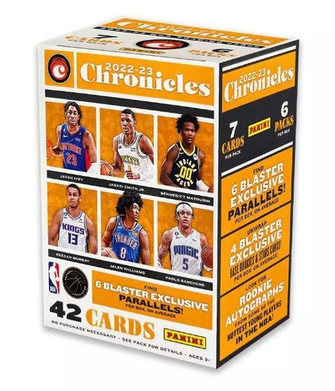 2022-23 PANINI CHRONICLES 6 BLASTER BOX PARALLELS