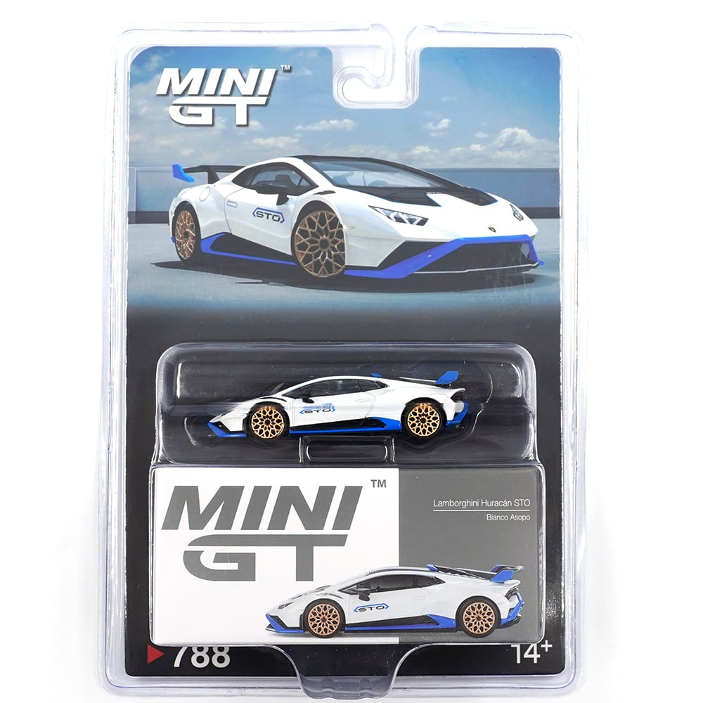1/64 LAMBORGHINI HURACÁN STO BIANCO ASOPO - MINI GT