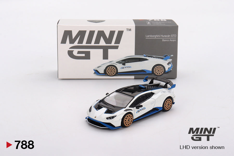 1/64 LAMBORGHINI HURACÁN STO BIANCO ASOPO - MINI GT