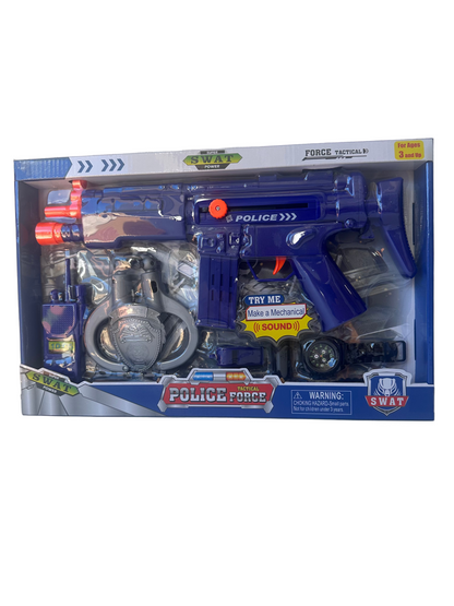 POLICE & SOLDIER PLAY SET (CHANGEABLE) 14.5" ITEM CH637A