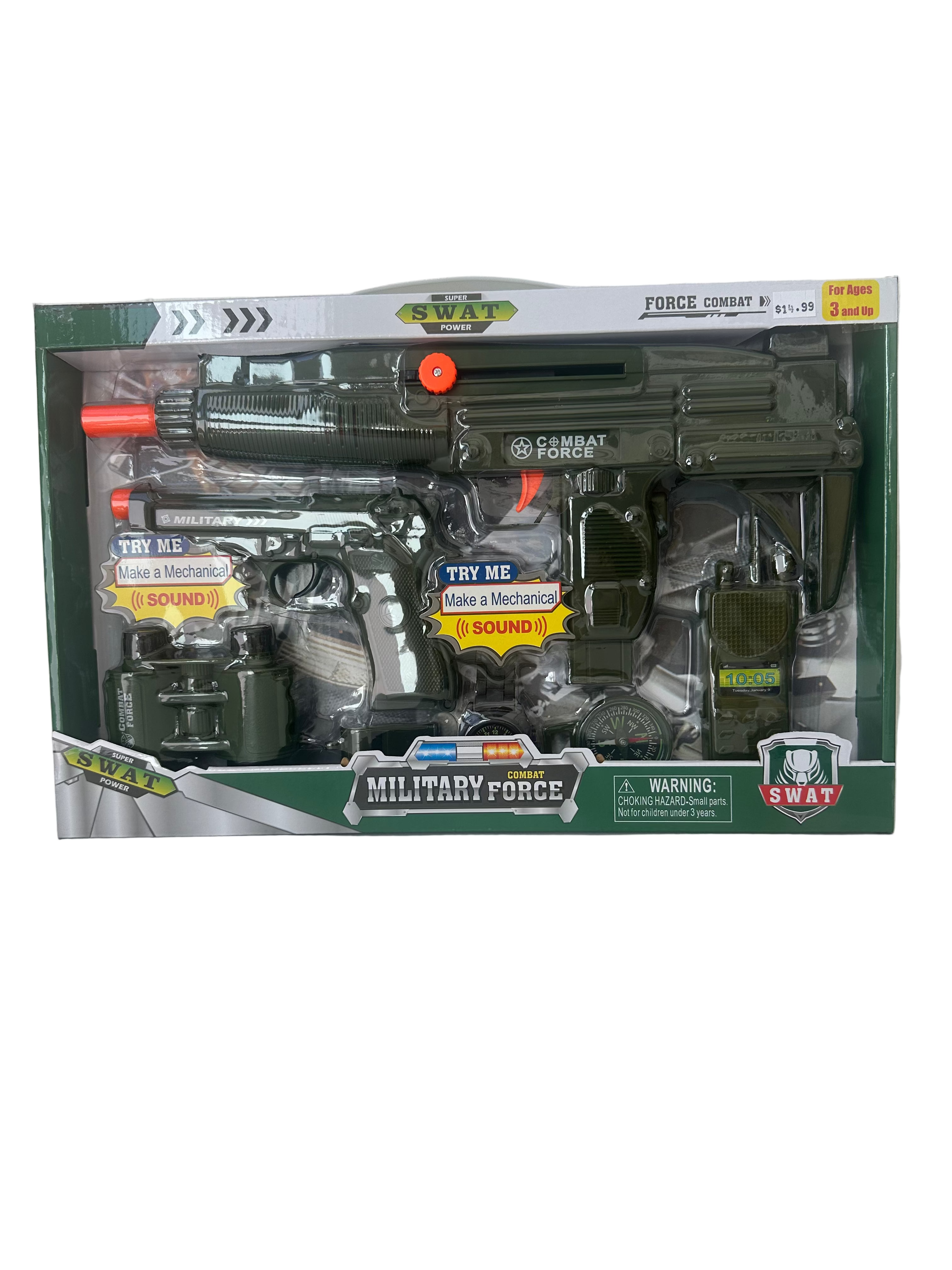 POLICE & SOLDIER PLAY SET (CHANGEABLE) 14.5" ITEM CH637A