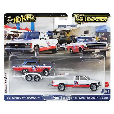 EQUIPO DE CULTURA DEL AUTOMÓVIL CHEVY SILVERADO 3500 HOT WHEELS '88 TRANSPORTE N.° 68