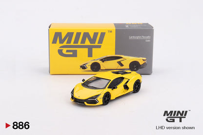 1/64 LAMBORGHINI REVUELTO GIALLO YELLOW - MINI GT