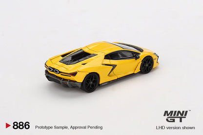 1/64 LAMBORGHINI REVUELTO GIALLO YELLOW - MINI GT