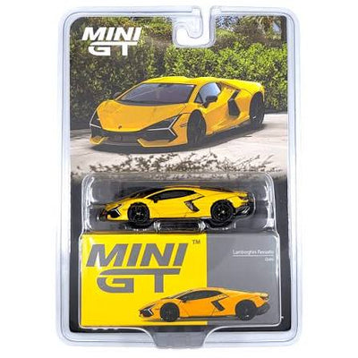 1/64 LAMBORGHINI REVUELTO GIALLO YELLOW - MINI GT
