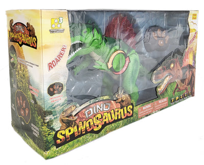 RADIO CANTROL JUMBO SPINOSAURUS WITH LIGHT & SOUND  20" - BATTERY OPERATED ITEM # F191